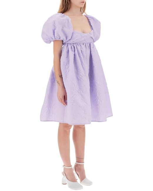 CECILIE BAHNSEN Purple 'susanna' Short Dress
