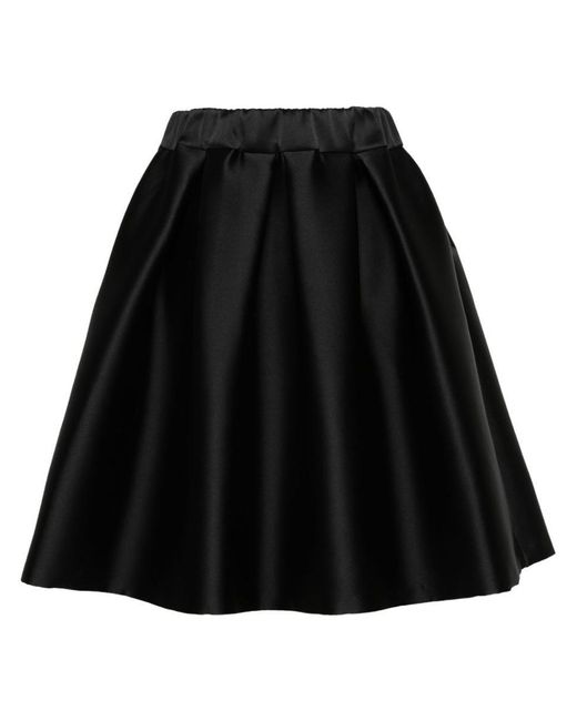 P.A.R.O.S.H. Black Pleated Full Skirt
