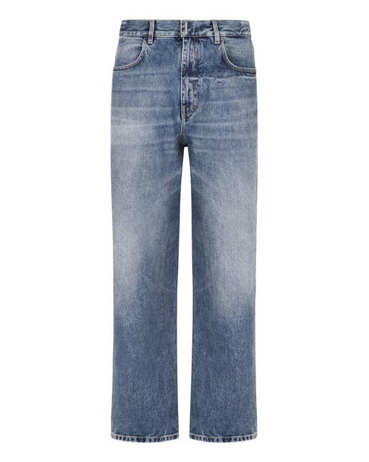 Givenchy Blue Straight Leg Jeans for men