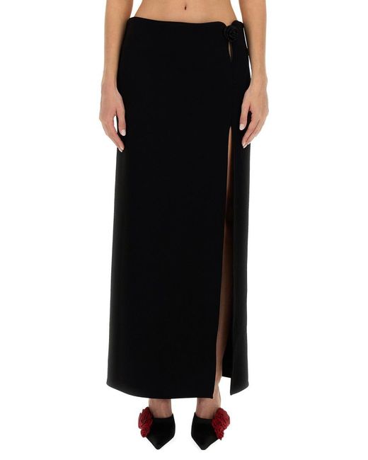 Magda Butrym Black Long Skirt