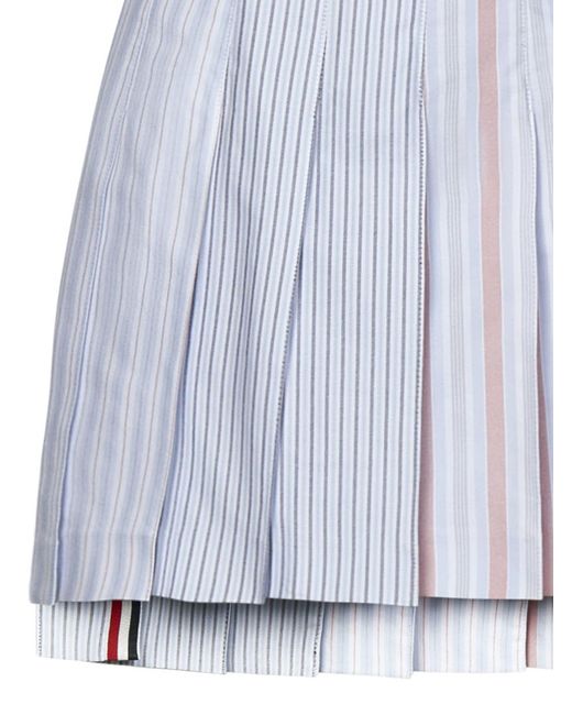 Thom Browne Blue Mini Skirt