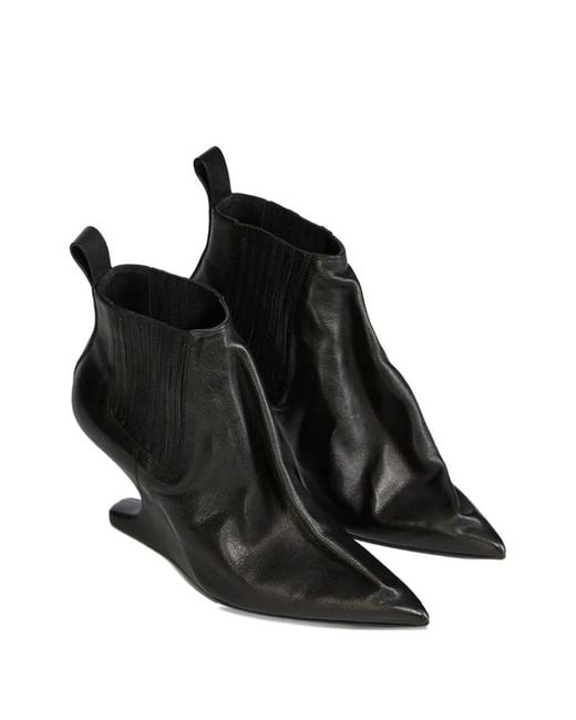 Rick Owens Black Ankle Taco
