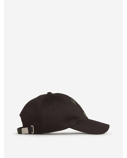 Alexander McQueen Black Varsity Skull Cap for men