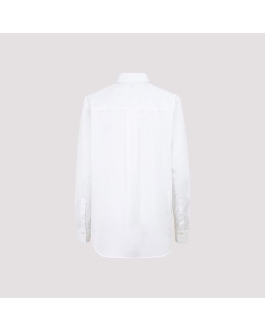 Totême Signature Cotton Shirt in White 
