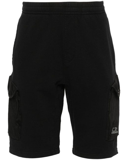 C P Company Black C.P.Company Shorts for men