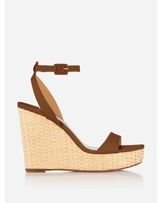 Aquazzura Natural Sunseeker Wedge 110