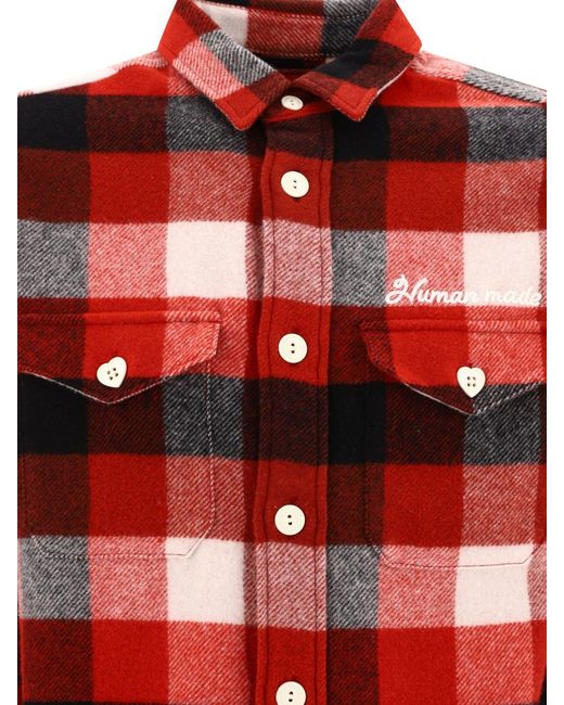 Human Made Red "Beaverblock" Shirt for men