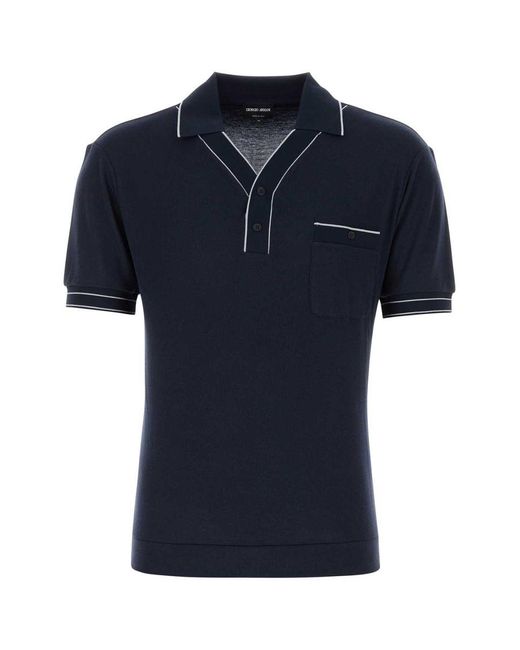 Giorgio Armani Blue Polo for men