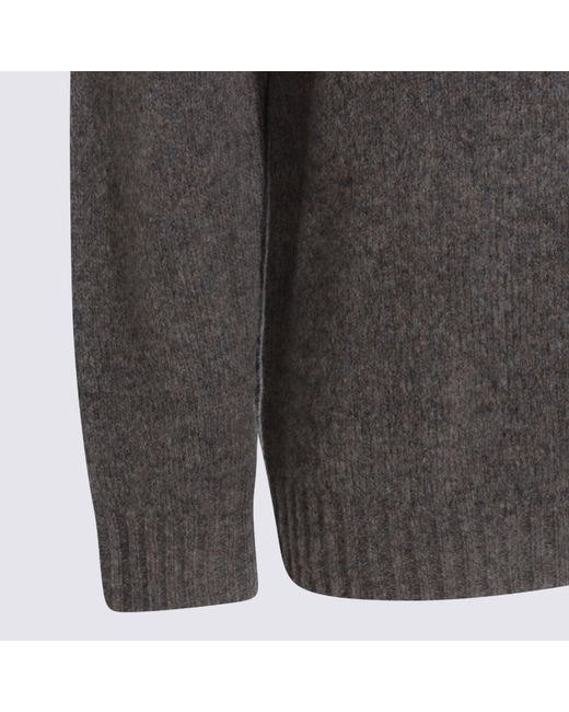 NN07 Gray Wool Knitwear for men