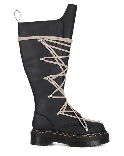 Dr. Martens Black Boot "Quad Sole Pentalace"