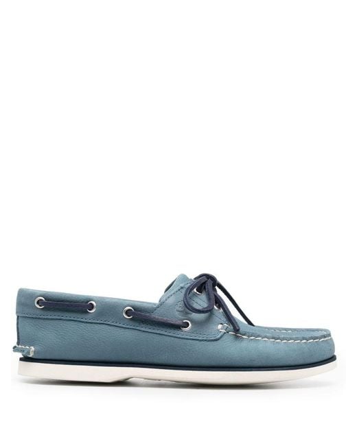 Timberland Blue Calf-leather Boat Shoes for men