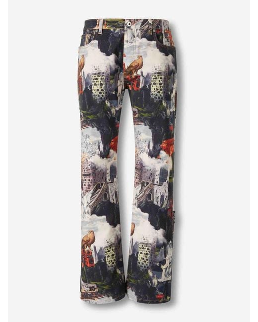 Off-White c/o Virgil Abloh Gray Flared Jeans for men