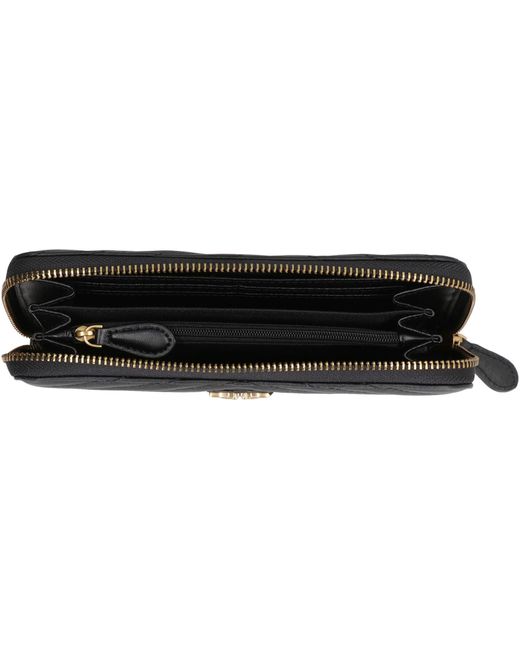 Pinko Black Ryder Leather Zip Around Wallet