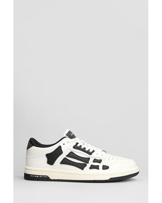 Amiri White Skel Top Low Sneakers