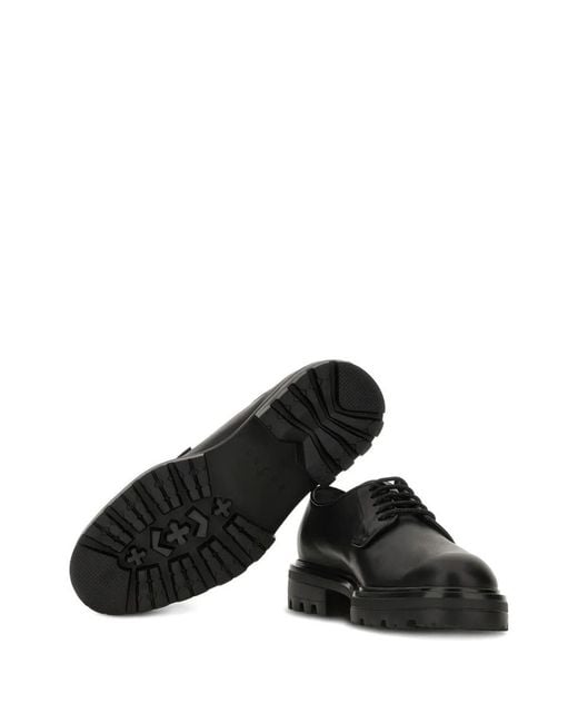 Hogan Black H673 Smooth Leather Derby Shoes for men