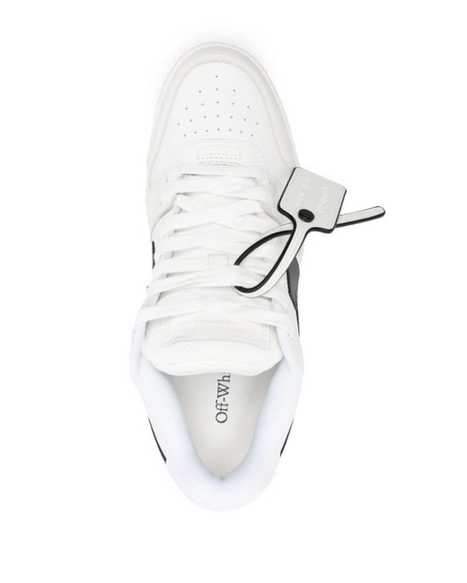Off-White c/o Virgil Abloh White Out Of Office Panelled Leather Sneakers for men
