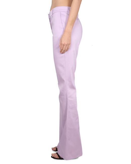 Magda Butrym Purple Lyocell Pants