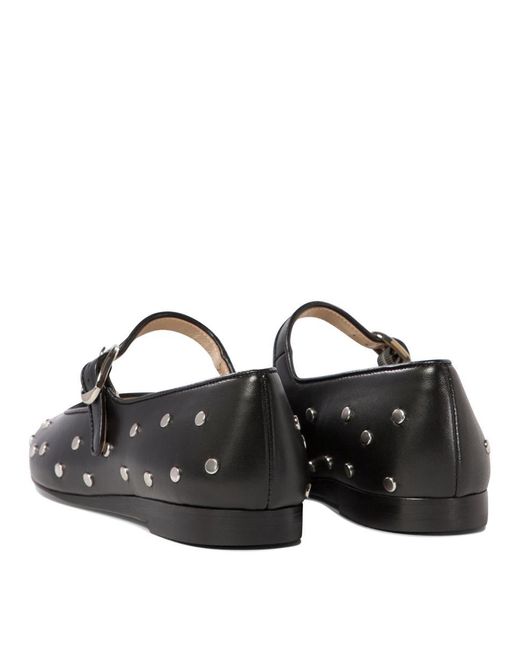 Le Monde Beryl Mary Jane Studded Ballet Flats in Black | Lyst