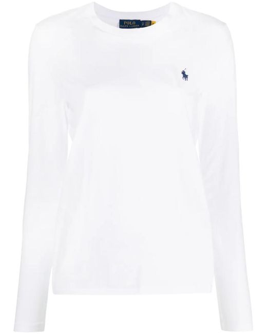 Polo Ralph Lauren White Polo Pony-Embroidered Jersey T-Shirt