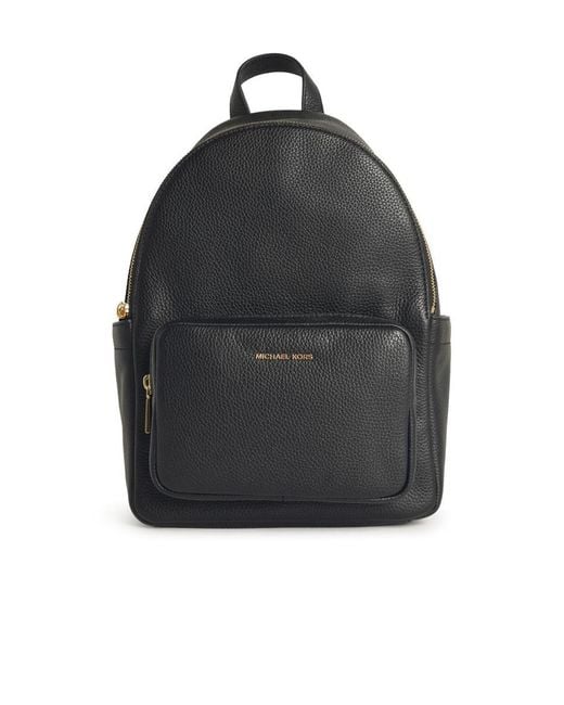 Michael Kors 'tanner' Medium Backpack In Black Hammered Leather