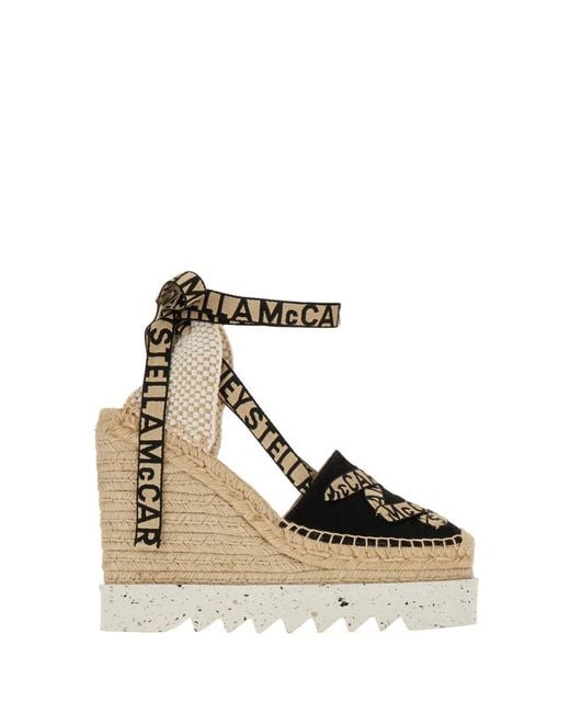 Stella McCartney Natural Canvas Wedge
