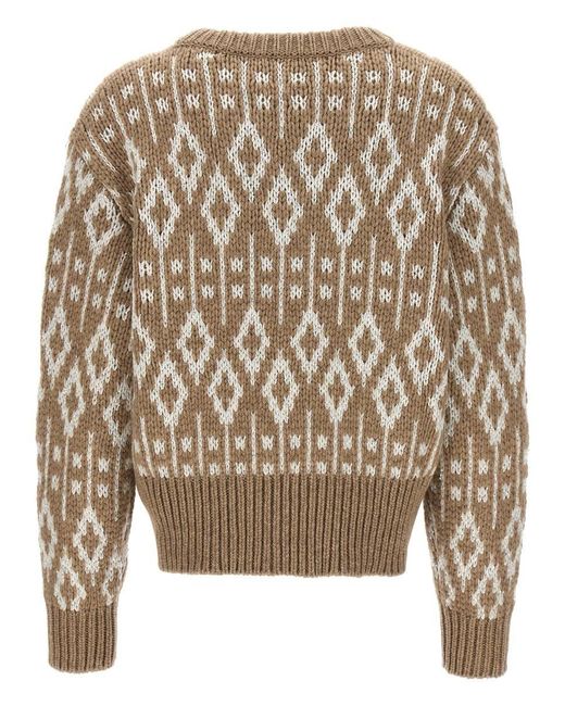brown diamond sweater