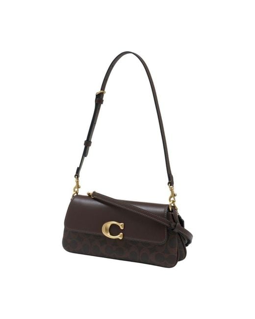 COACH Black Signature Jet Shoulder Bag