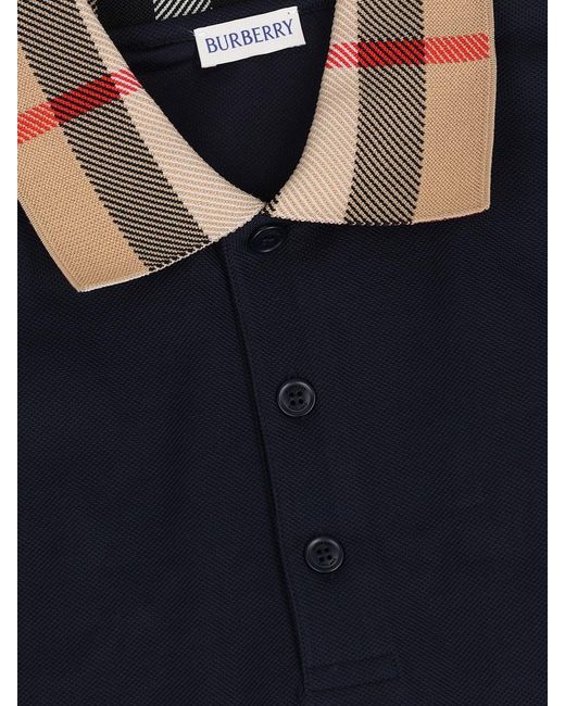 Burberry Blue T-Shirt And Polo Shirt for men