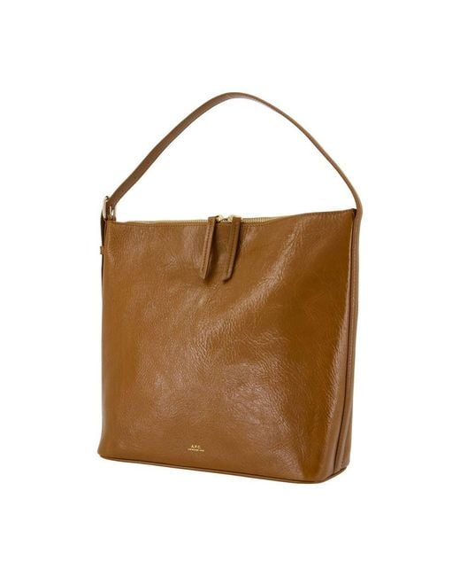 A.P.C. Brown Vera Shoulder Bag