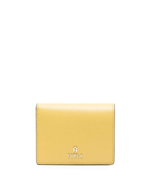 Furla Yellow Camelia Leather Wallet