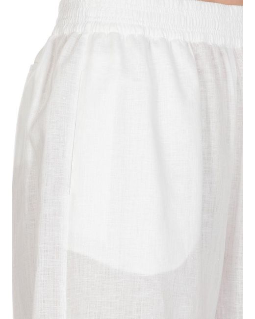 Fabiana Filippi White Linen Shorts
