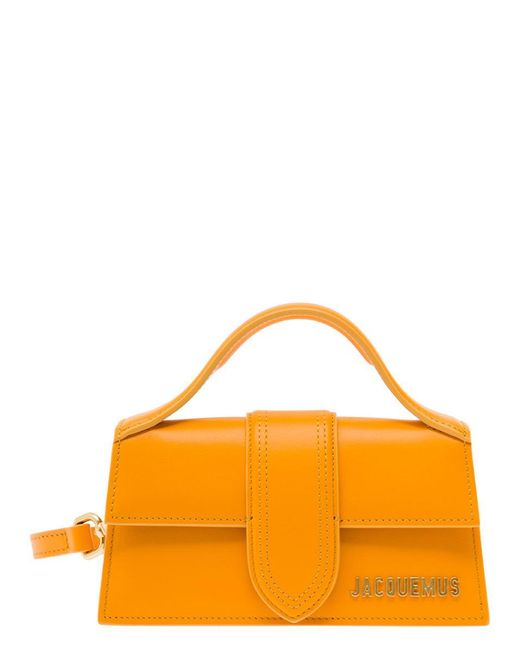 Jacquemus Orange 'Le Bambino' Handbag With Removable Shoulder Strap