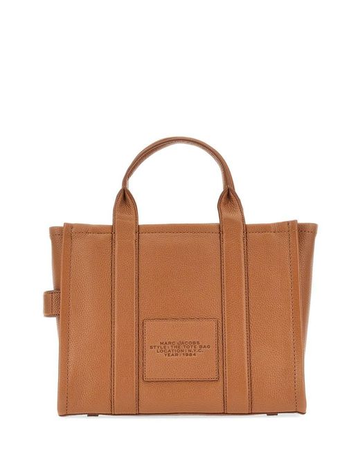 Marc Jacobs Brown The Medium Tote Leather Bag