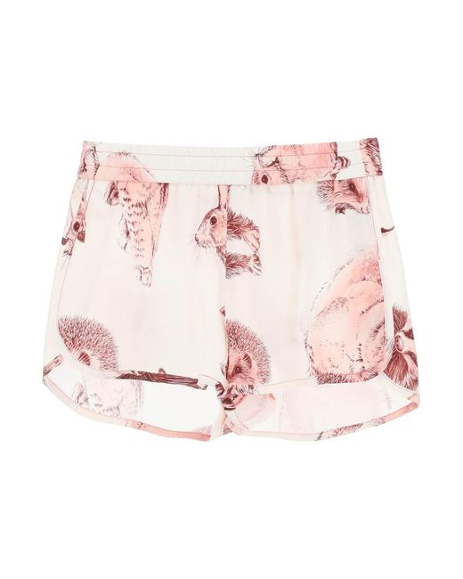 Stella McCartney Pink Silk Shorts