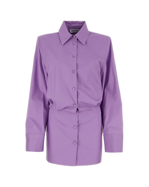 The Attico Purple ''margot'' Mini Dress