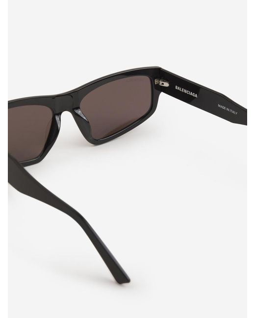 Balenciaga Gray Rectangular Sunglasses for men