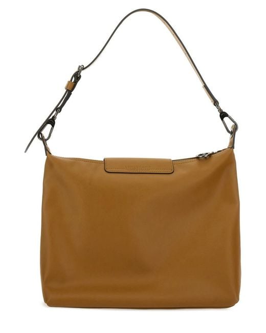 Longchamp Brown "Le Pliage Xtra M" Hobo Bag