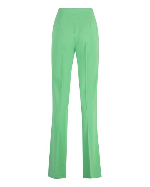 Pinko Green Hulka Crêpe Trousers