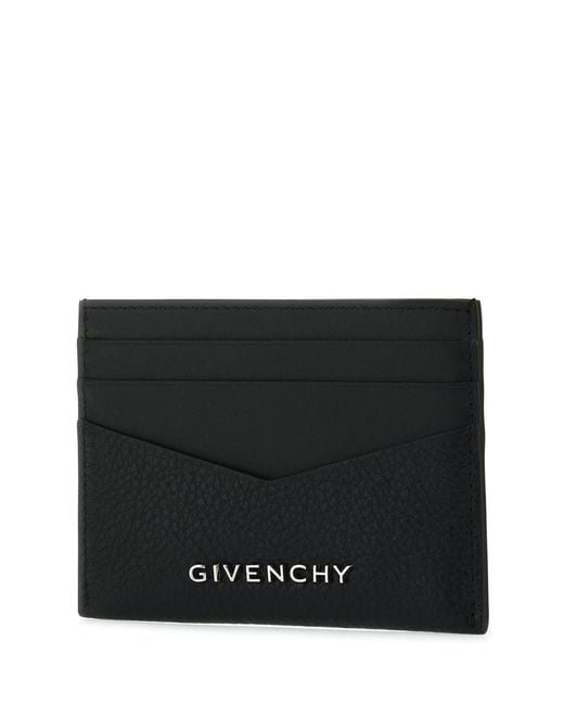 Givenchy Black Leather Card Holder for men