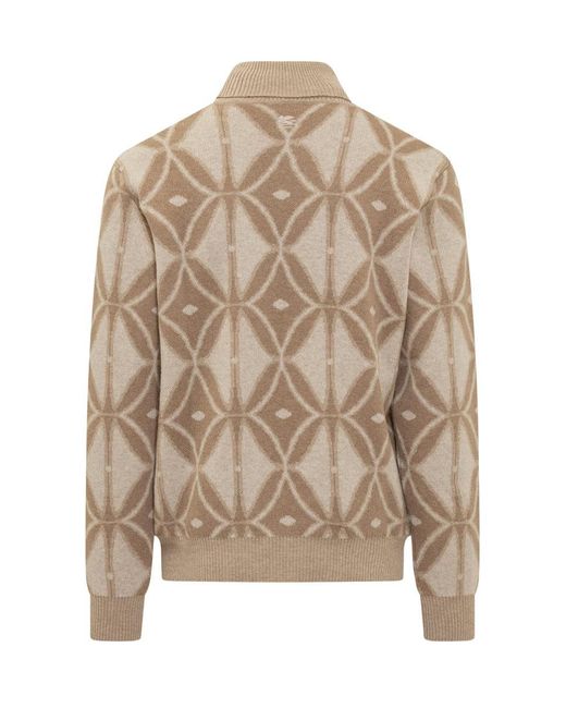 Etro Brown Turtleneck Sweater for men