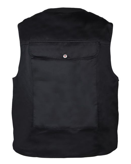 KENZO Black Tactical Vest for men