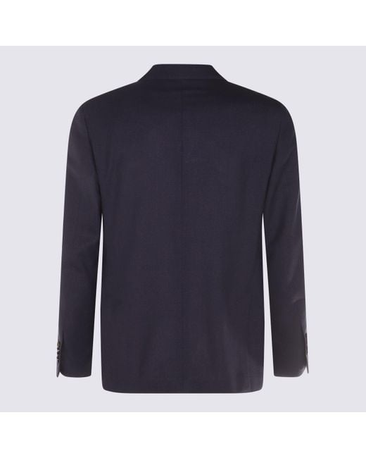 Lardini Blue Dark Viscose Suits for men