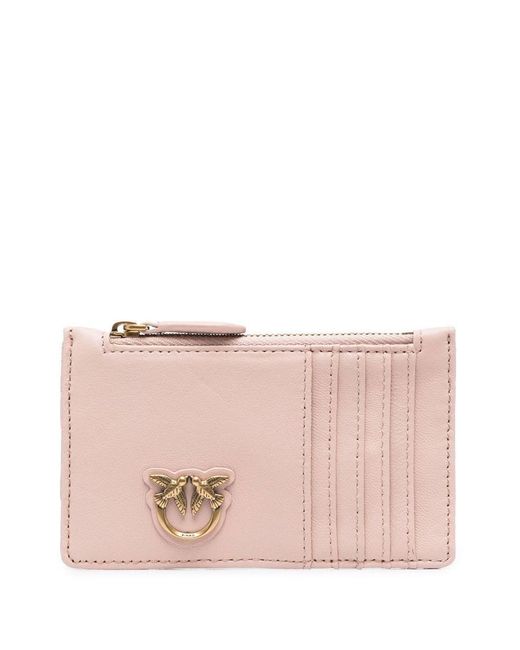 Pinko Pink Love-birds Quilted Wallet