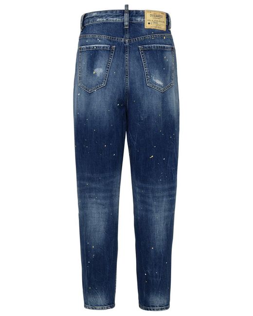 DSquared² Blue Sassoon Patchwork High Waisted Jeans
