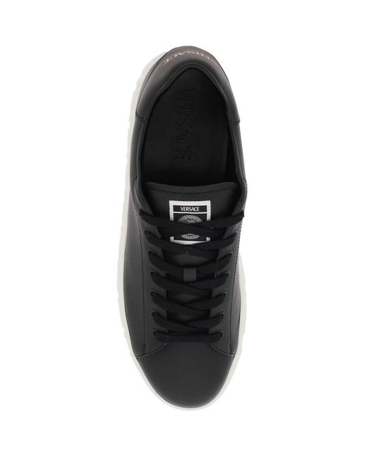 Versace Black Greca Sneakers for men