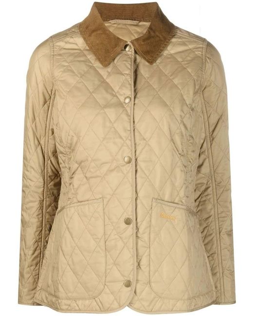 Barbour Annandale Quilted Jacket in Natural | Lyst
