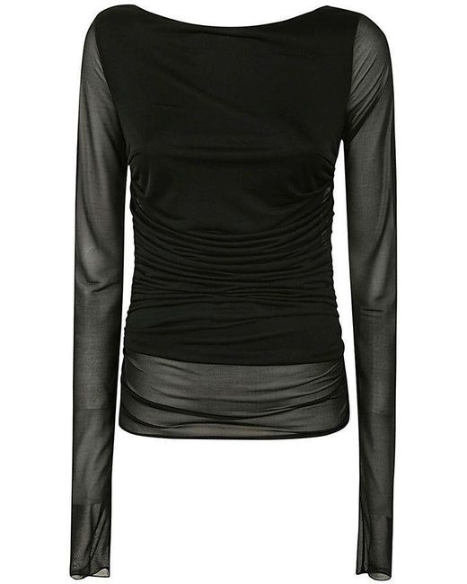 Emporio Armani Black T-Shirts & Tops