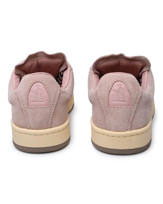 Lanvin Pink Suede Sneakers