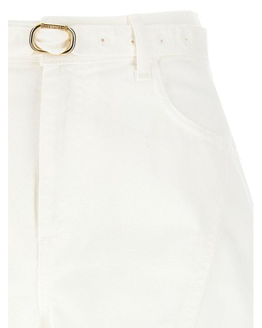 Twinset White 'Oval T' Shorts