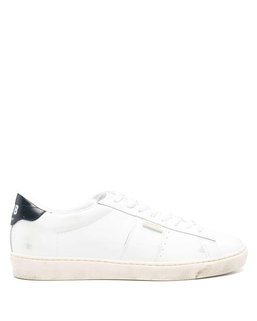 Golden Goose Deluxe Brand White Leather Matchstar Sneakers With Rubber Sole for men